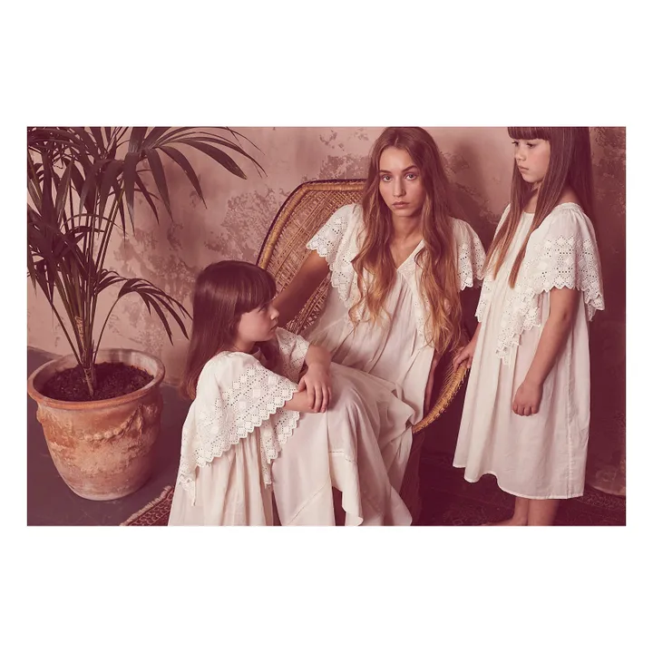 Faune Robe Hibiscus | Ecru