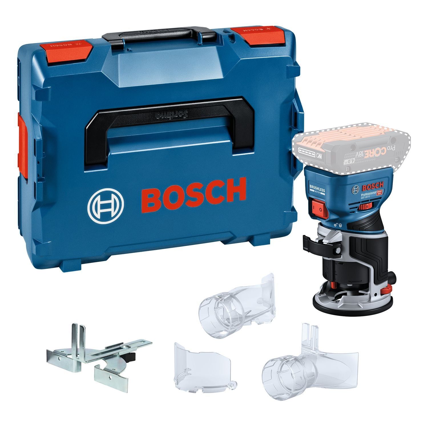 Bosch Professional GKF 18V-8 Accu kantenfrees 18V Basic Body in L-Boxx - 06016C2001