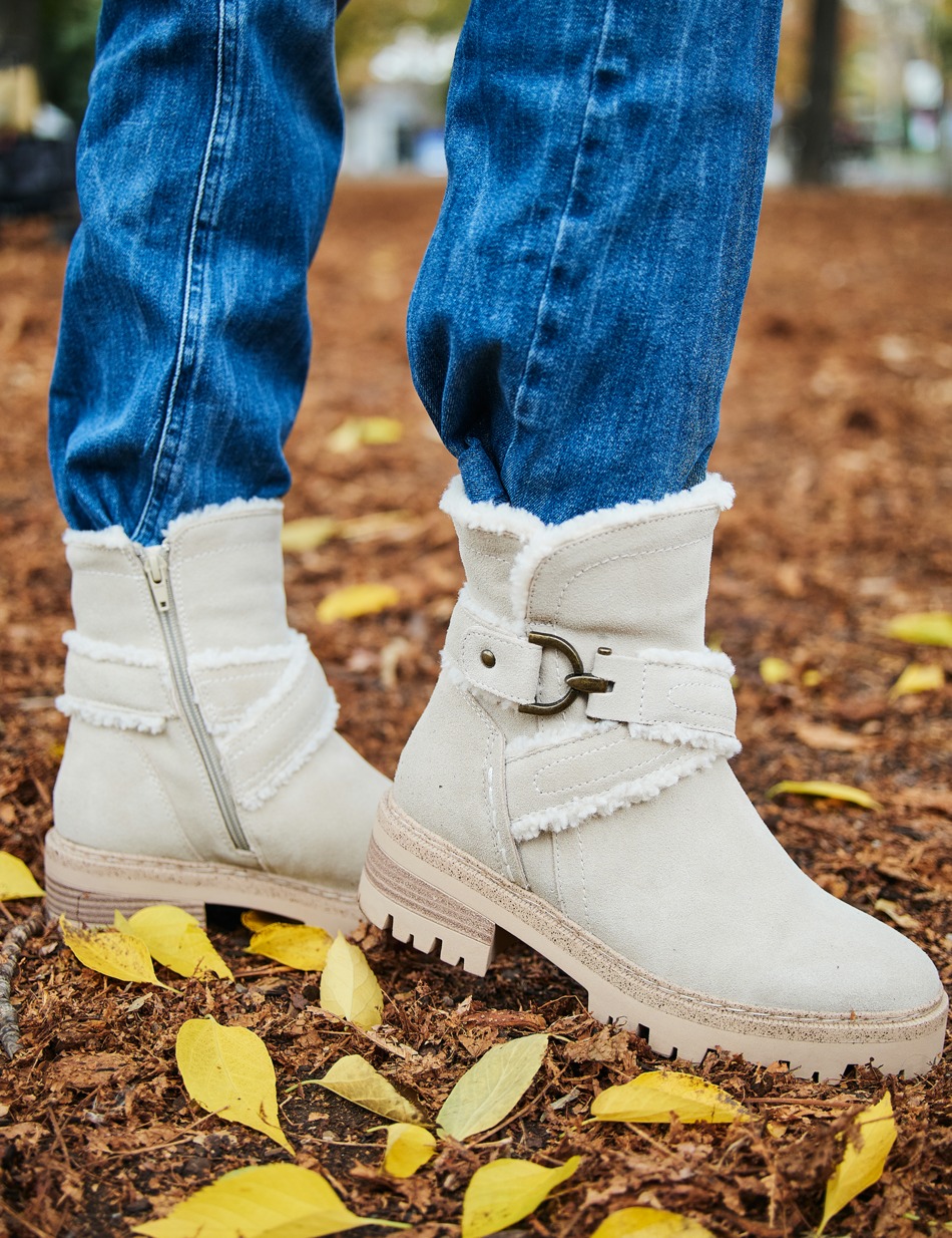 Veloursleder Boot