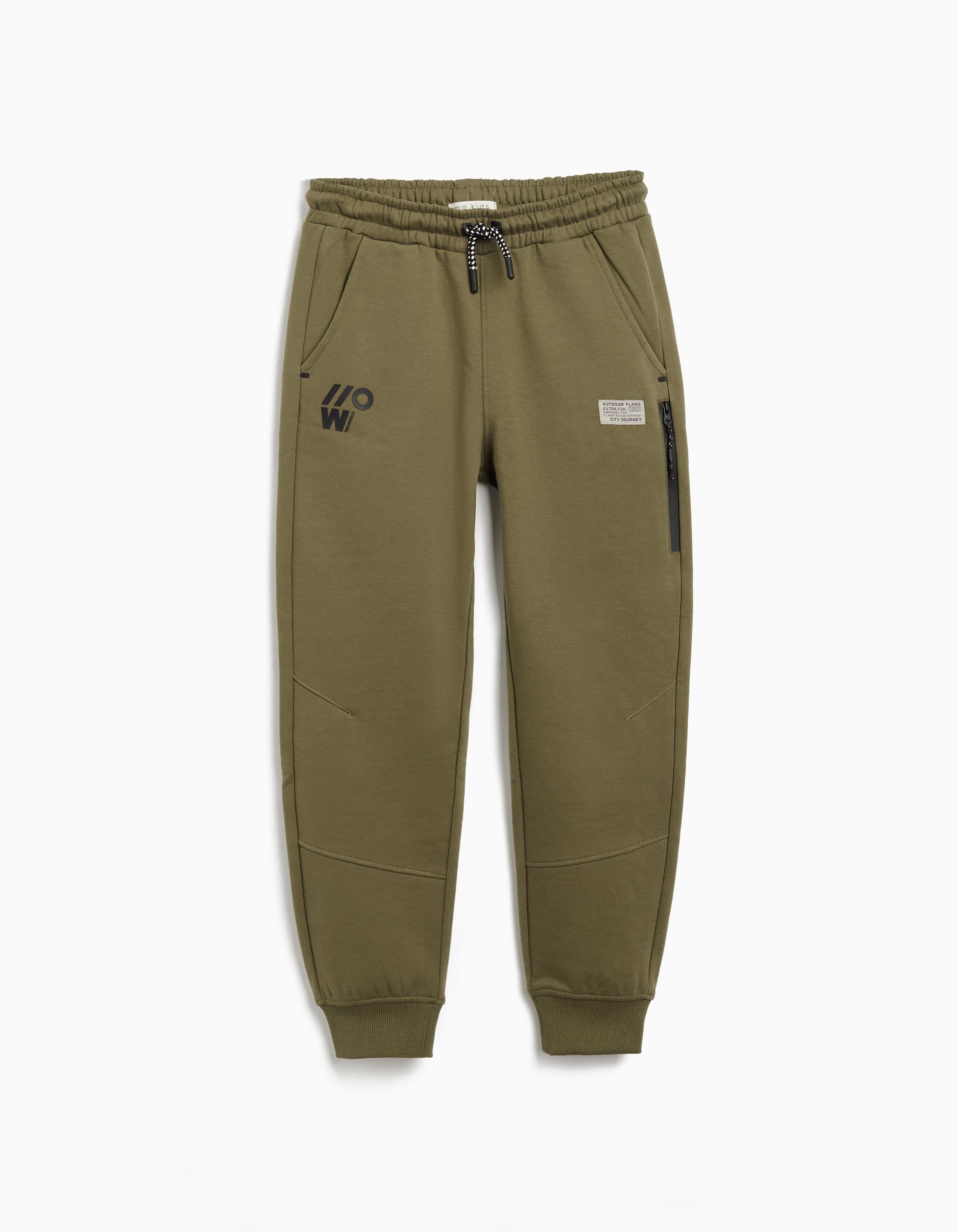 Joggers de Felpa, Menino, Verde Escuro