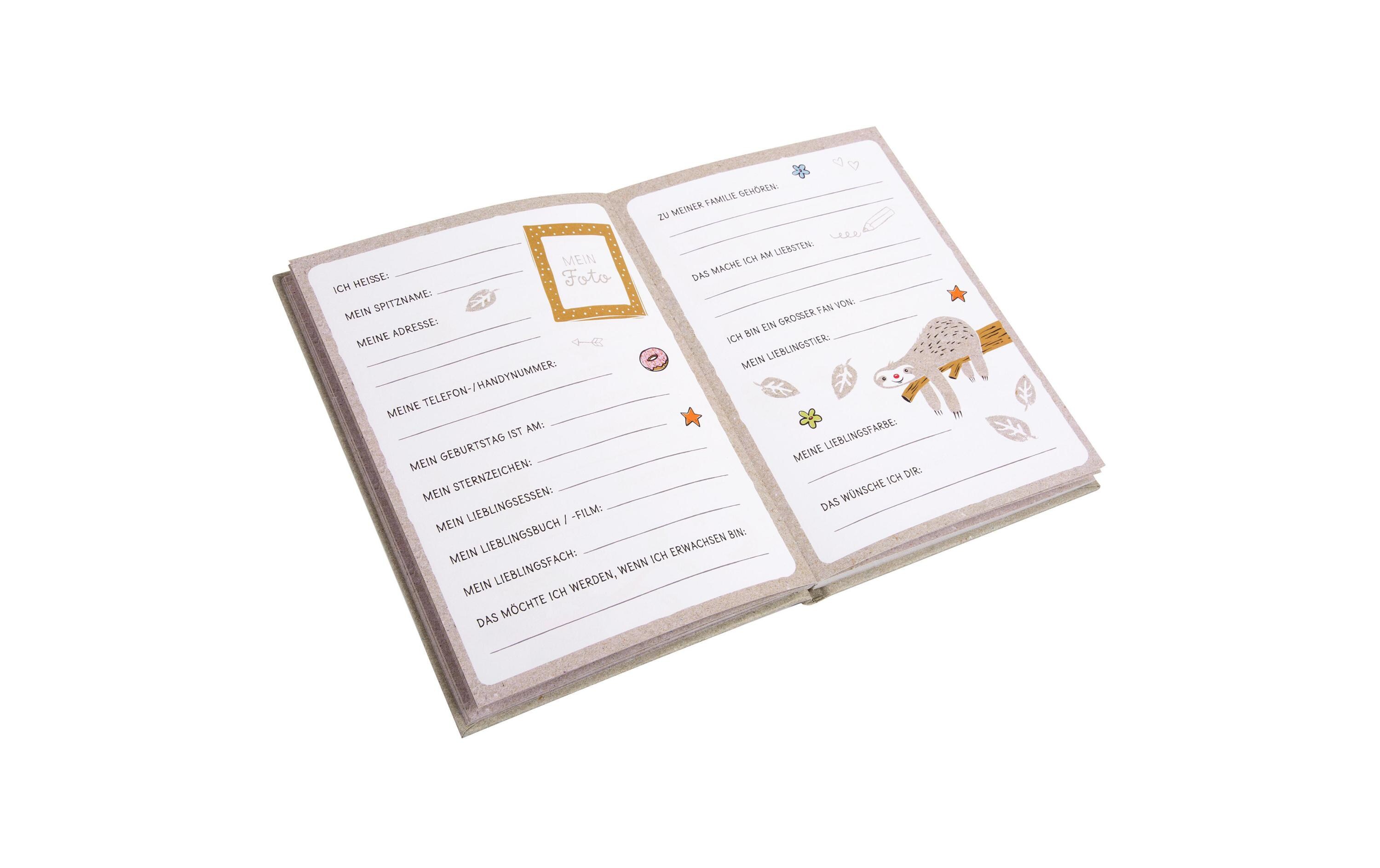 Freundebuch Happylife FaultierFreundebuch mit 88 Seiten