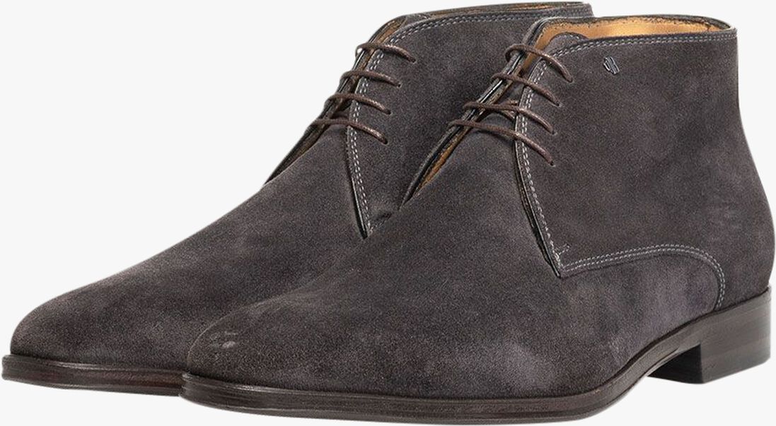 VAN BOMMEL grijze van bommel veterschoenen sbm-50029