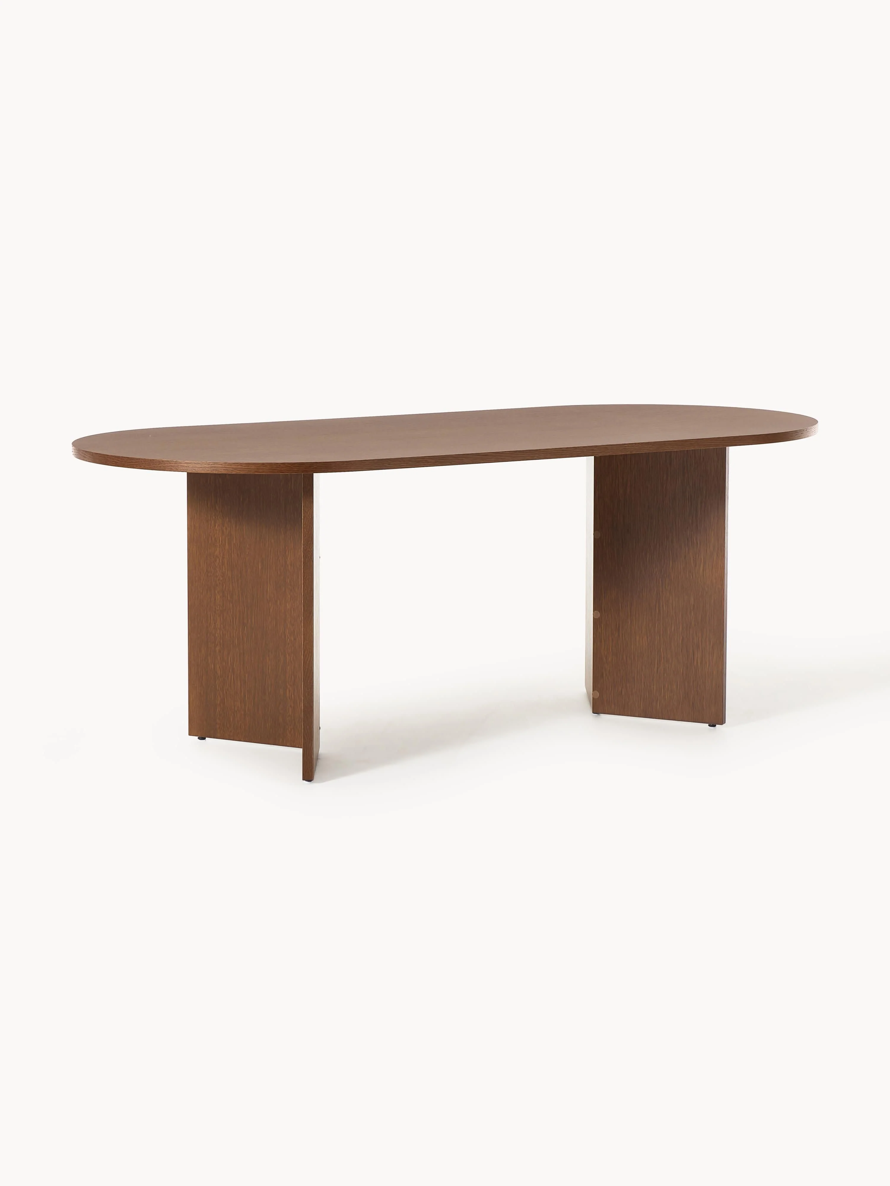 Ovale houten eettafel Toni, in verschillende formaten