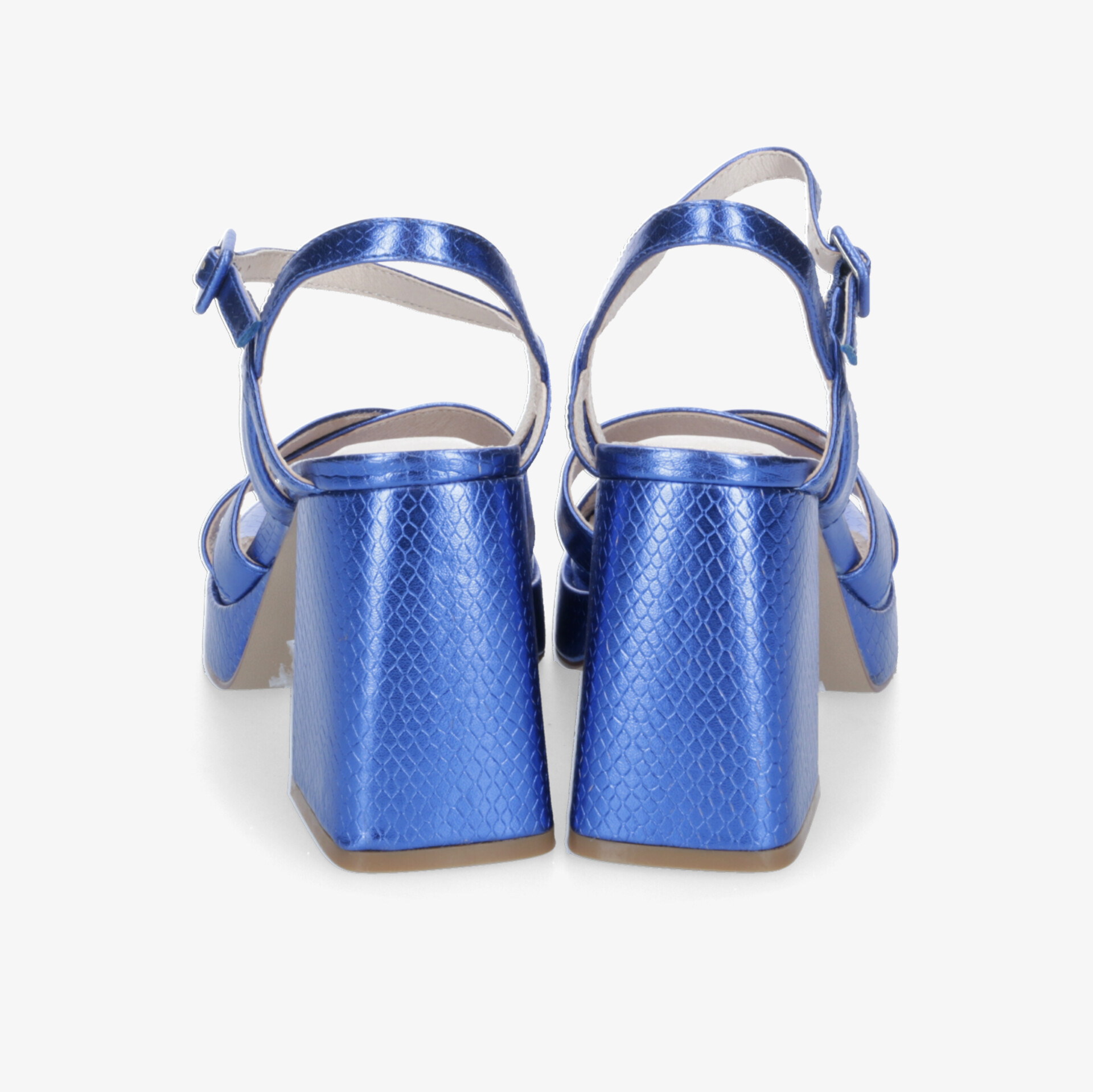 la strada Damen Plateausandalen blau