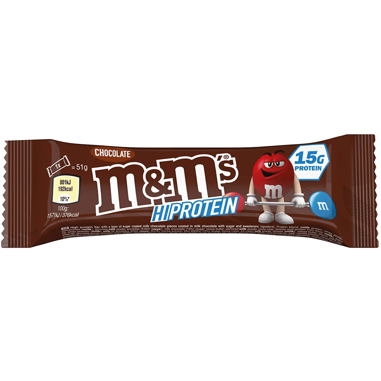M&Ms Hi-Protein Bar (12x51g)