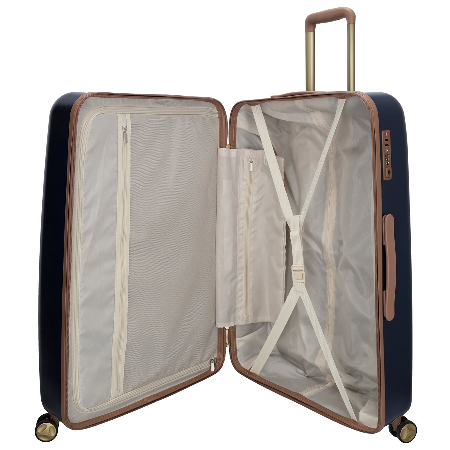 Charm London Travel Trolley L blauw