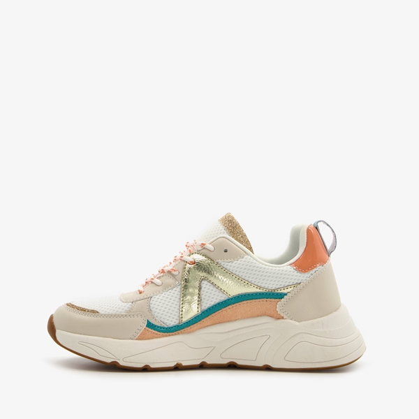 Blue Box dames dad sneakers beige goud