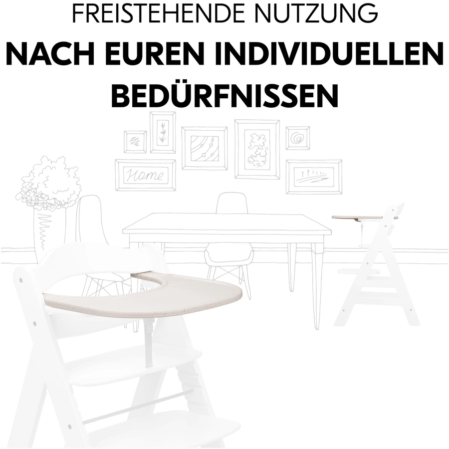 hauck Alpha Click Tray Speckle Beige