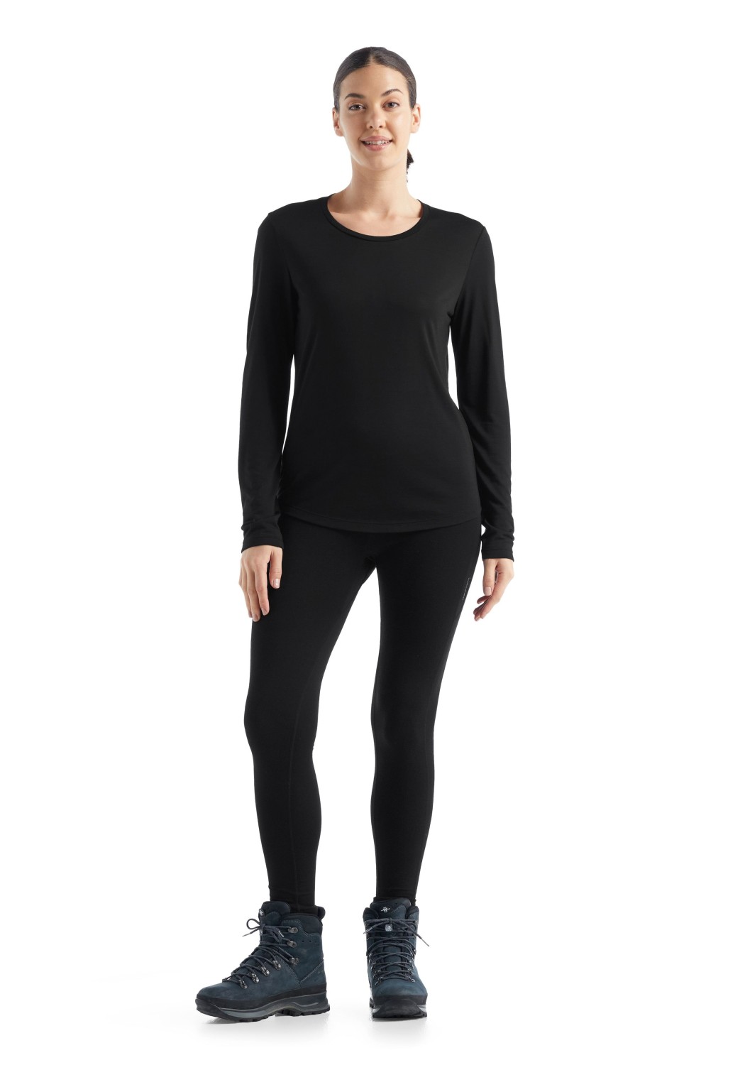 Icebreaker Damen-Langarmshirt Sphere II LS Tee Black