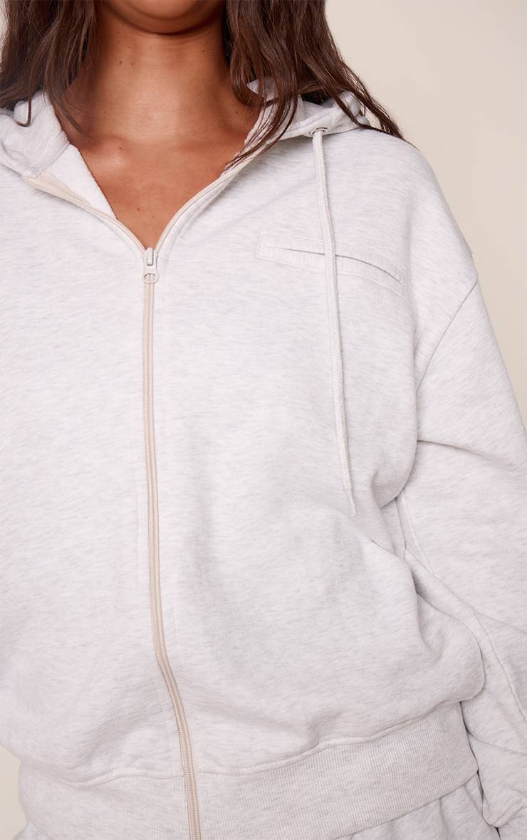 Gris Sweat À Casynthétiqueche Zippé Léger Et Doux Cendre