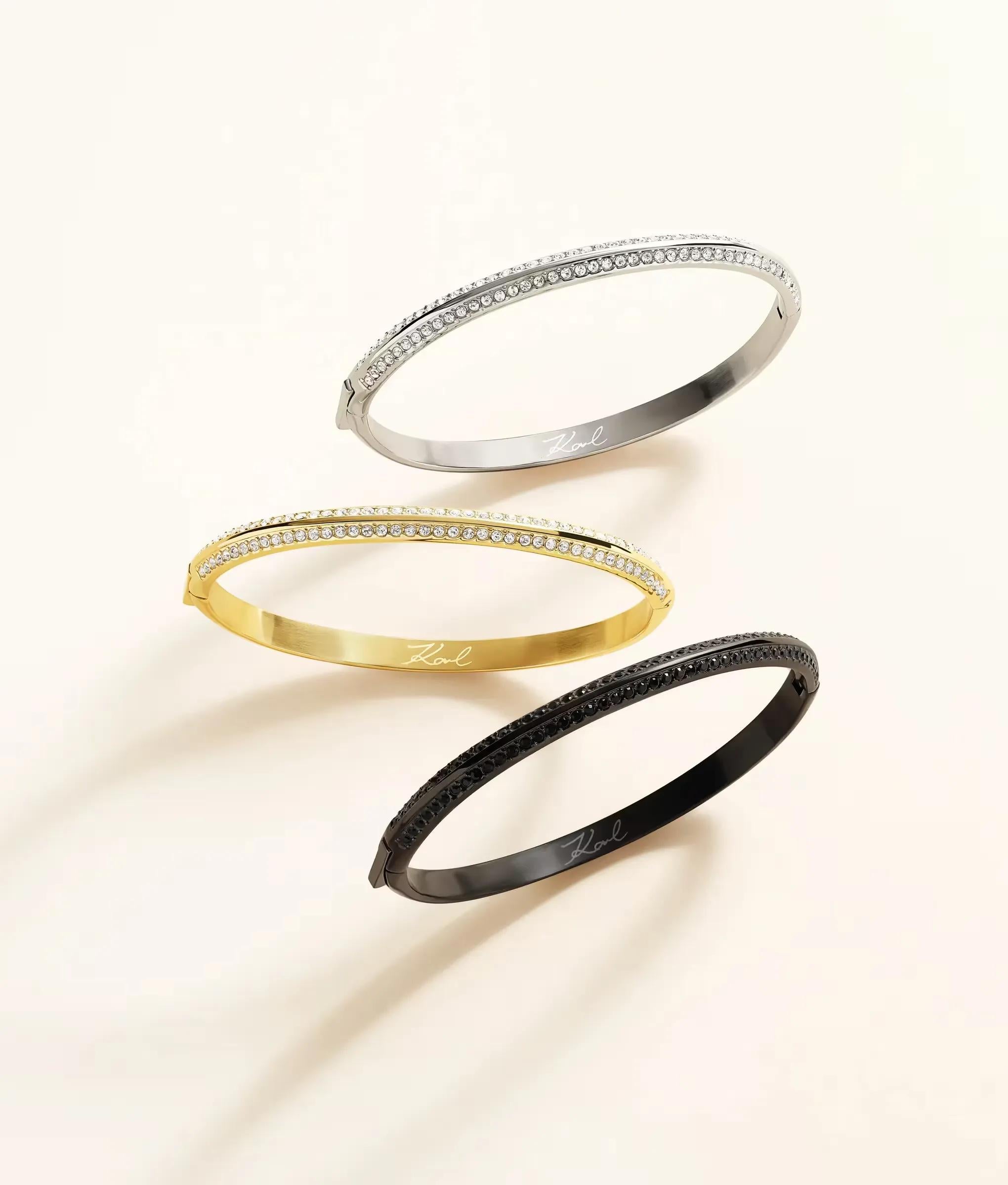 Zilveren kristallen armband