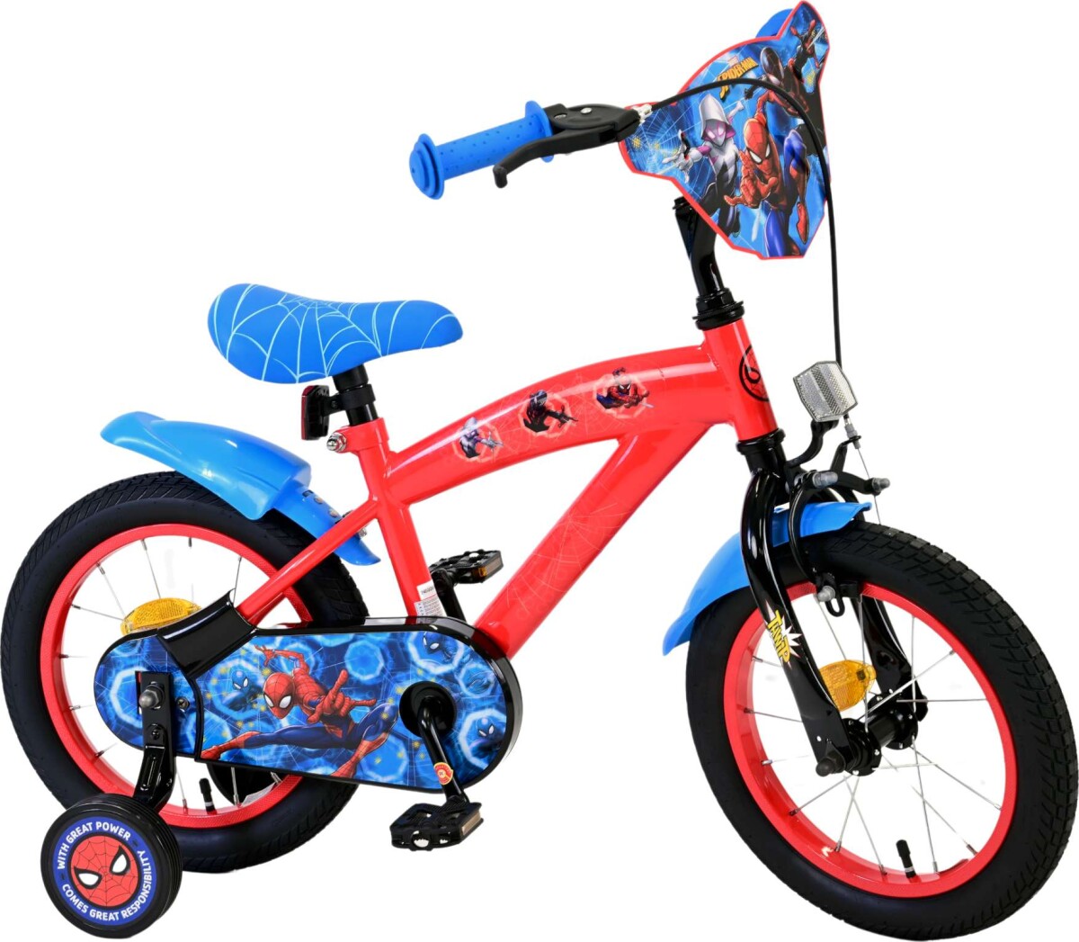 Spiderman - Cykel Med Støttehjul Til Børn - 14