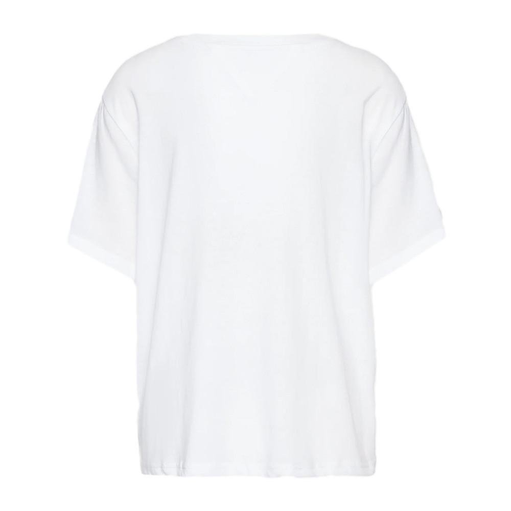 Tommy Hilfiger T-shirt Blanc Femme Tommy Hilfiger Curve Reg Essentia