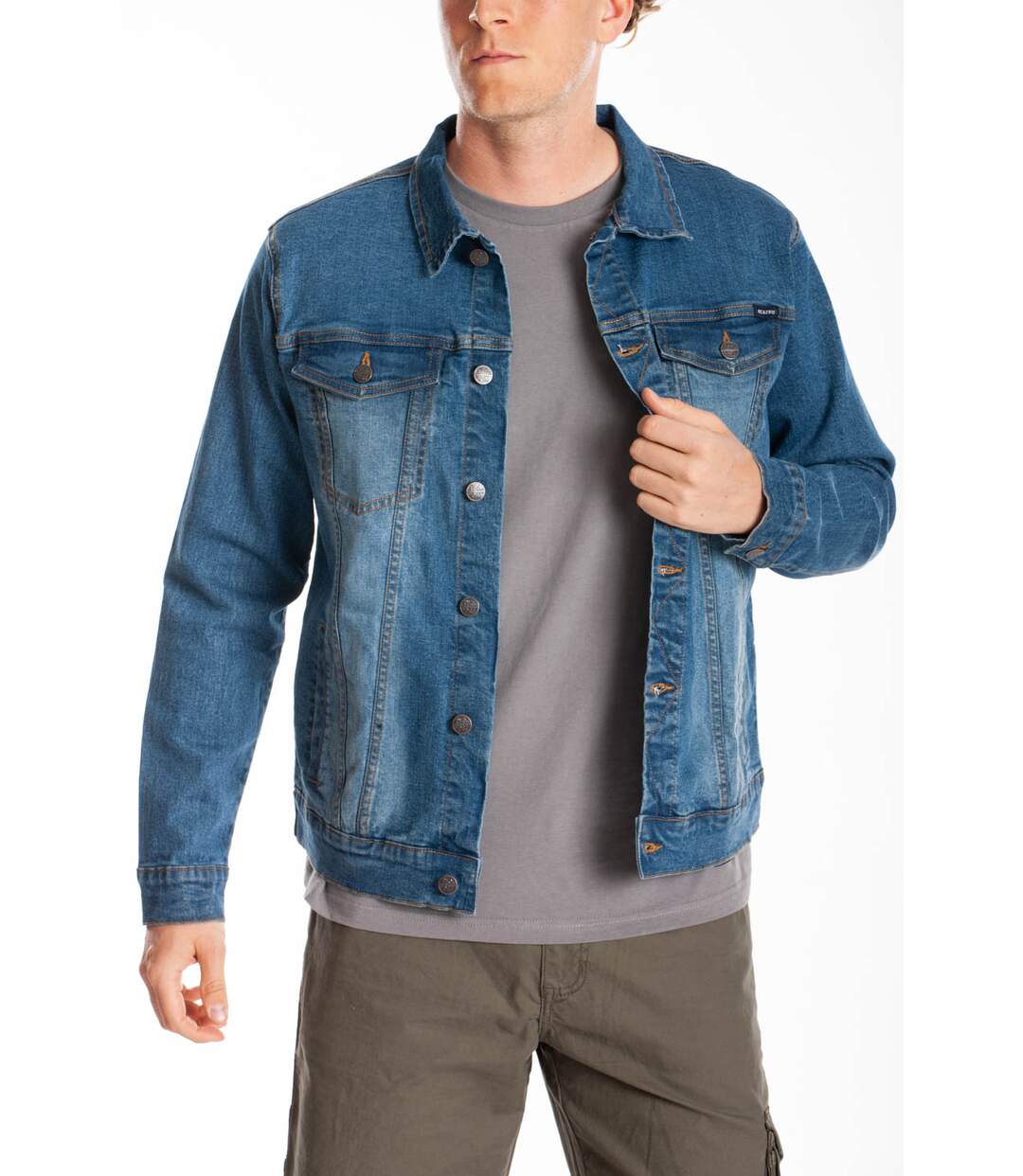 Veste en jeans STANT BLEU