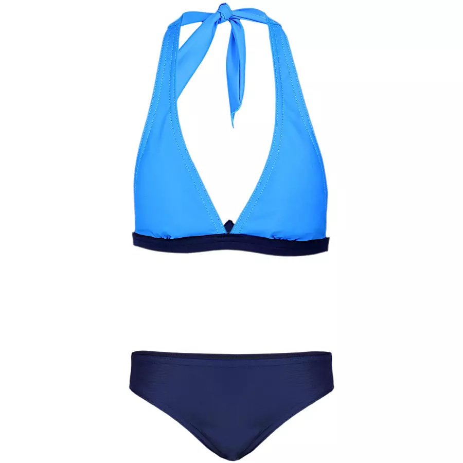 Aquarti Mädchen Bikini Set Zweiteilig Bikinislip Bustier blau
