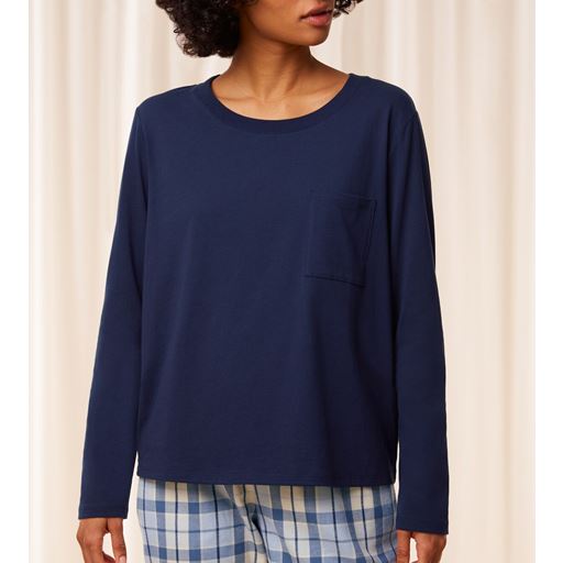 Triumph Mix & Match Langærmet Top, New Navy, 42