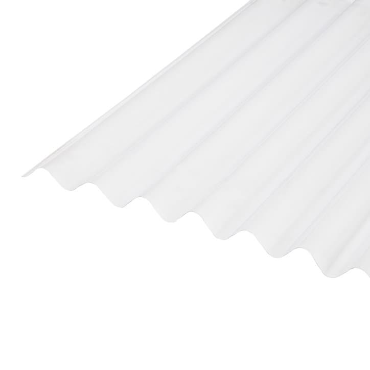 Plaque ondulée pvc transparent 200 x 90 cm (vendue à la plaque)
