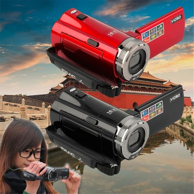 16MP HD 1080P videokamera 16X zoom digitalkamera Night Vision Anti-Shake