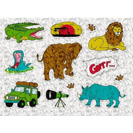 Coppenrath Verlag Glitzersticker Wilde Tiere