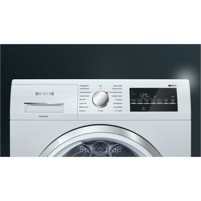 Siemens Wärmepumpentrockner iQ500 WT47R490 Weiß