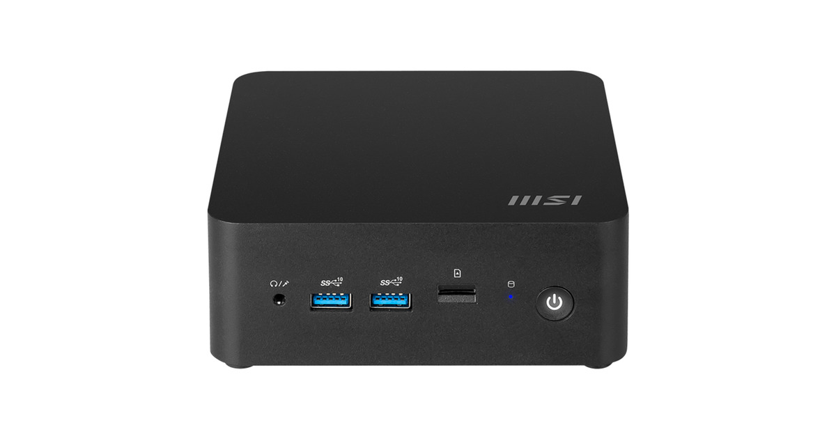 MSICubi NUC AI 1UMG-006EU pc-systeem  (Zwart | Core Ultra 5 125H | Arc Graphics | 16 GB | 512 GB SSD)