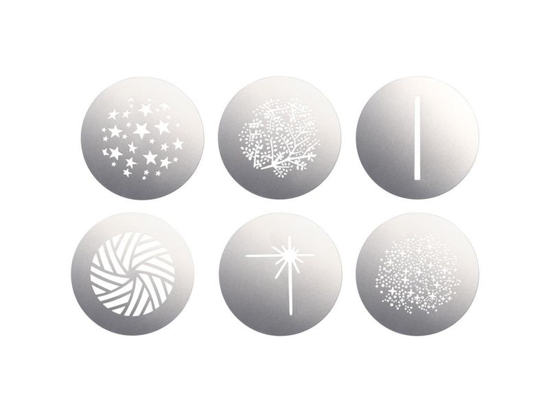 Godox VSA-GS3 Gobo Set Das Godox Gobo-Set VSA-GS3 ist ein Zubehör mit 6 Gobo-Effekten für den VSA-Projektionsvorsatz