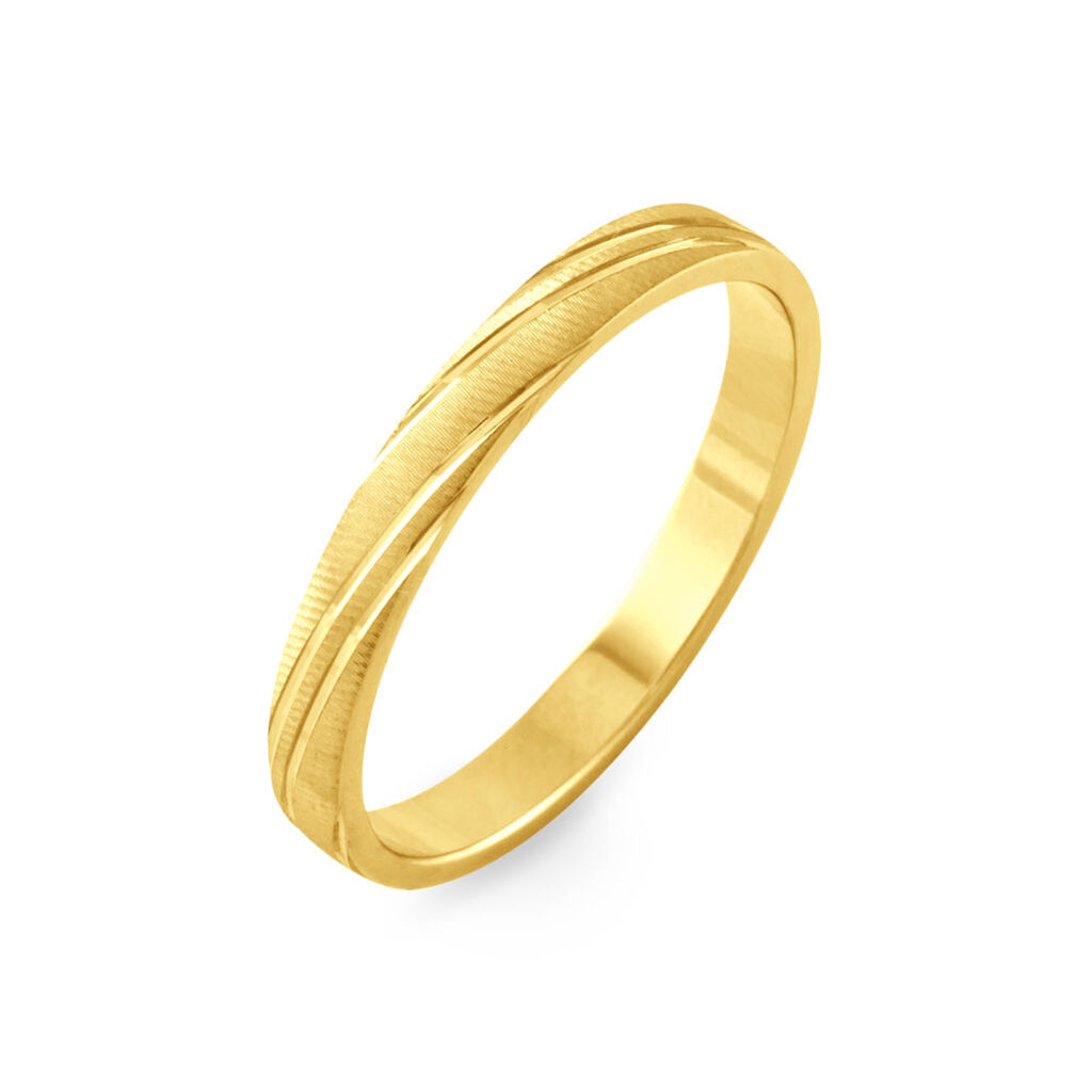 Alliance Eros Brossee Ruban Plat Or Jaune