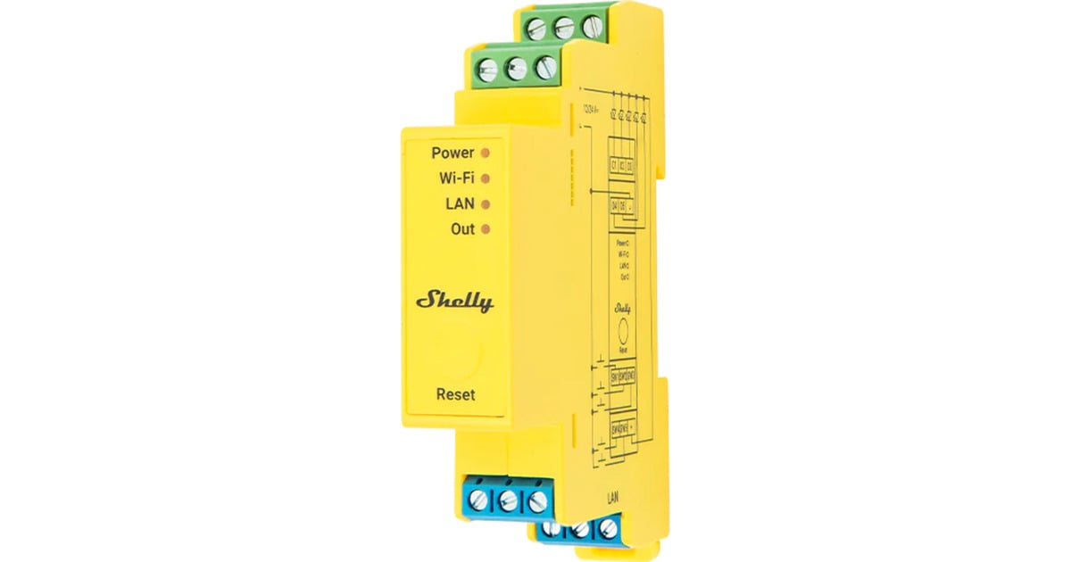 ShellyPro RGBWW PM controller  (Geel)