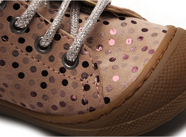 Naturino boots bottine bebe cocoon sh.pois rose