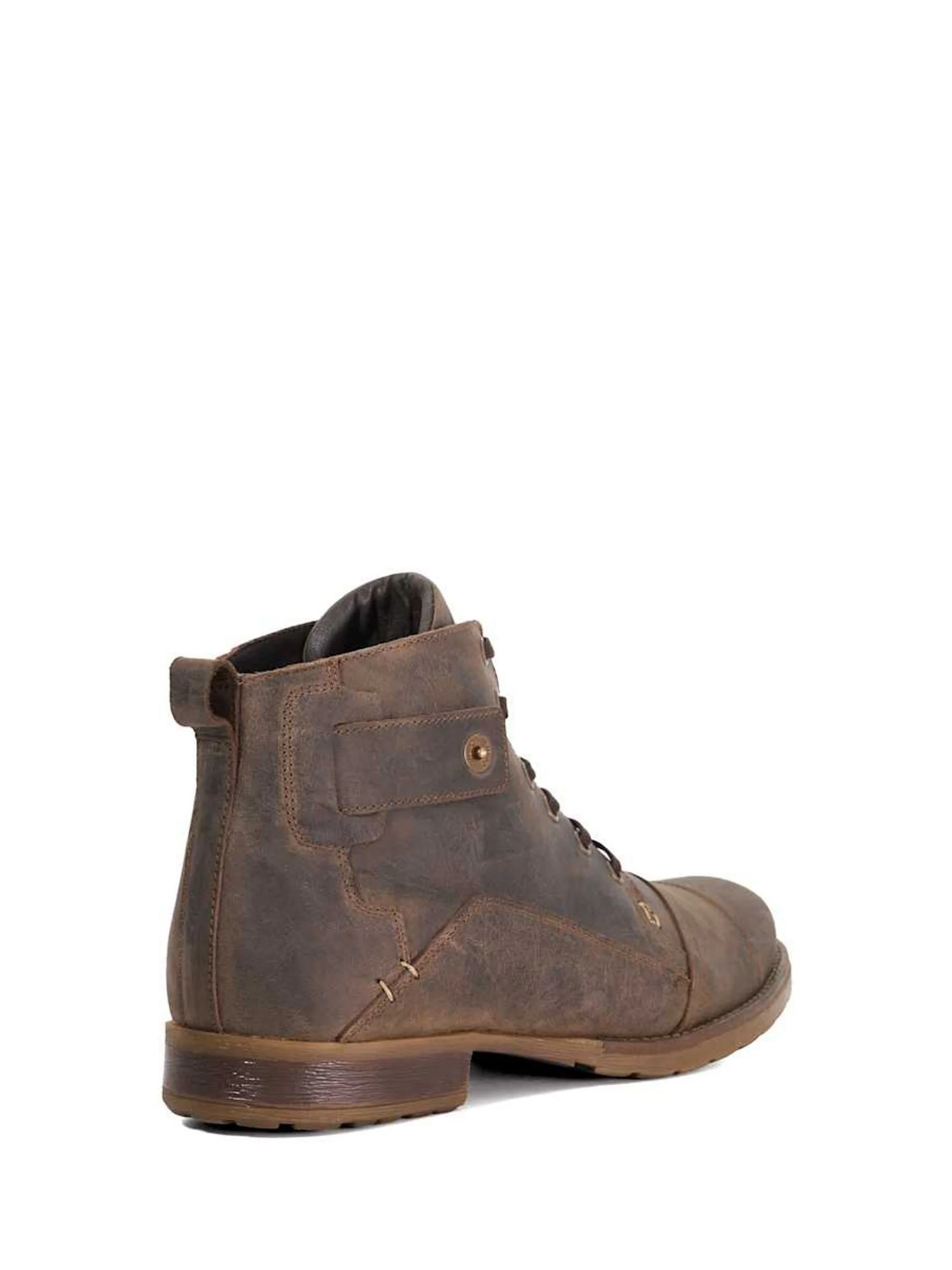 Dune London Simon veterlaarzen met naaddetail