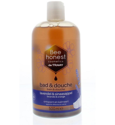 Bee Honest Bad / Douche Lavendel / Sinaasappel (500 ml)