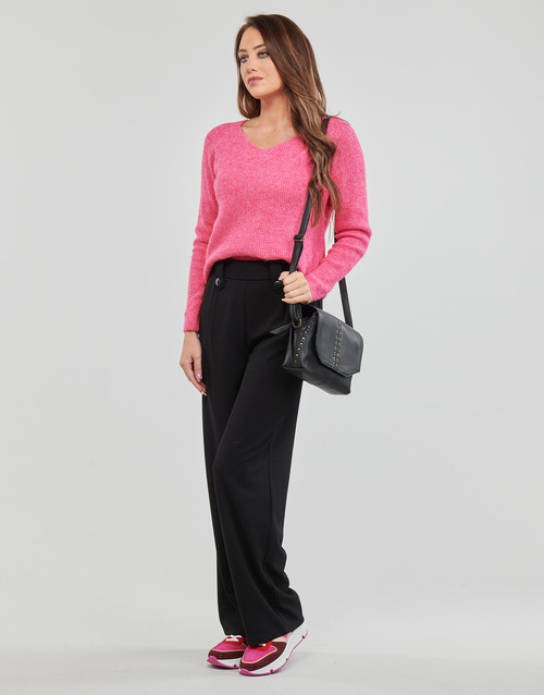 Pieces - PCELLEN LS V-NECK KNIT NOOS BC - Rose