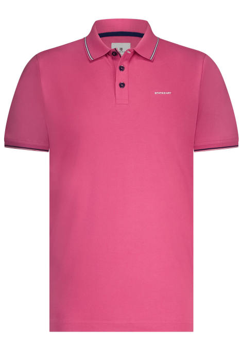 State of Art roze heren polo