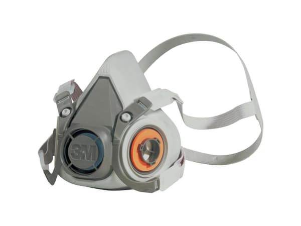 3M 6200 Reusable Half Face Mask - Respirator - grå