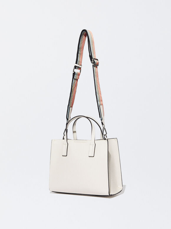 Sacola Tote com Bolsa Extra - Crua