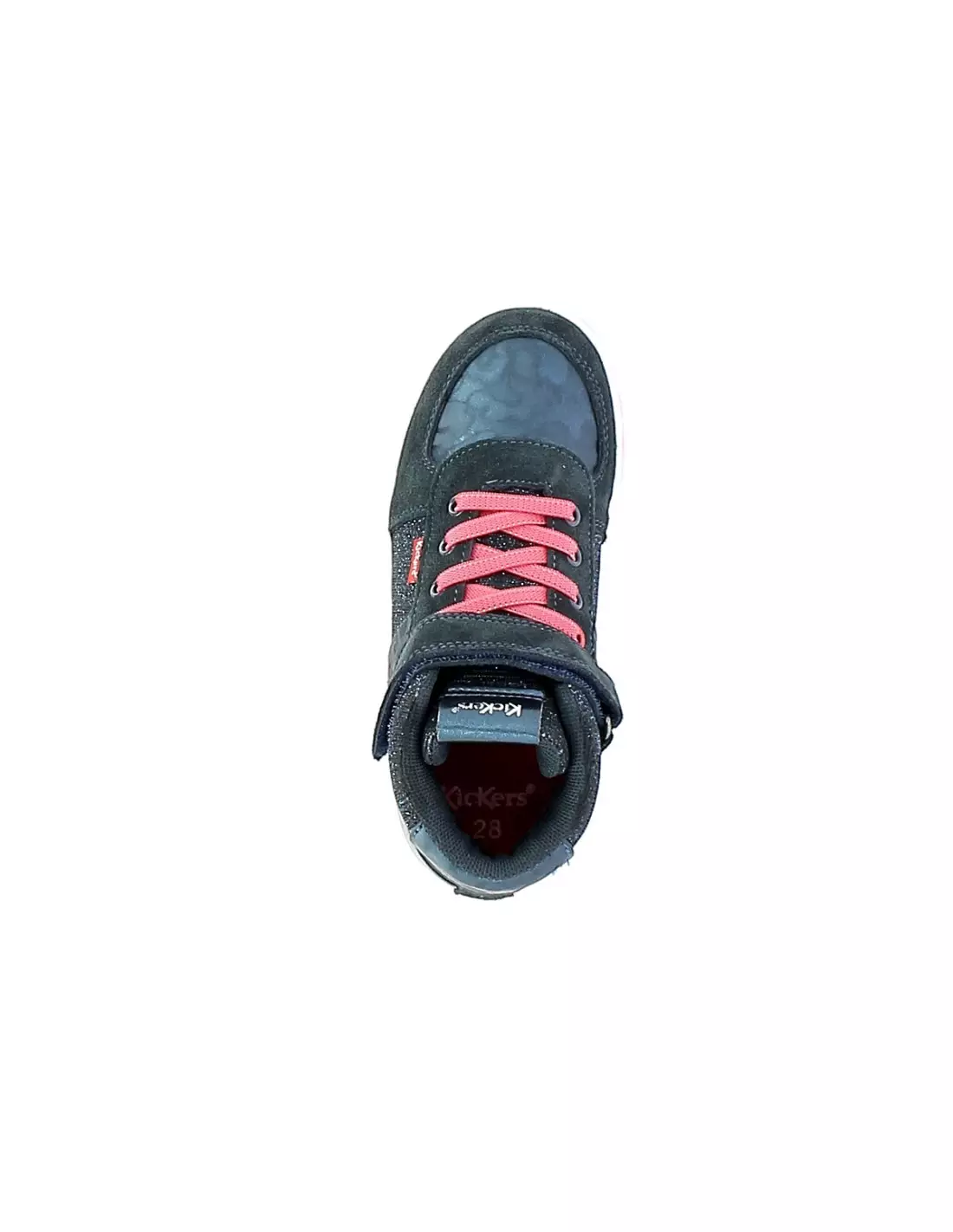 KICKERS BILBON BB MID - Baskets Marinebleuglitter