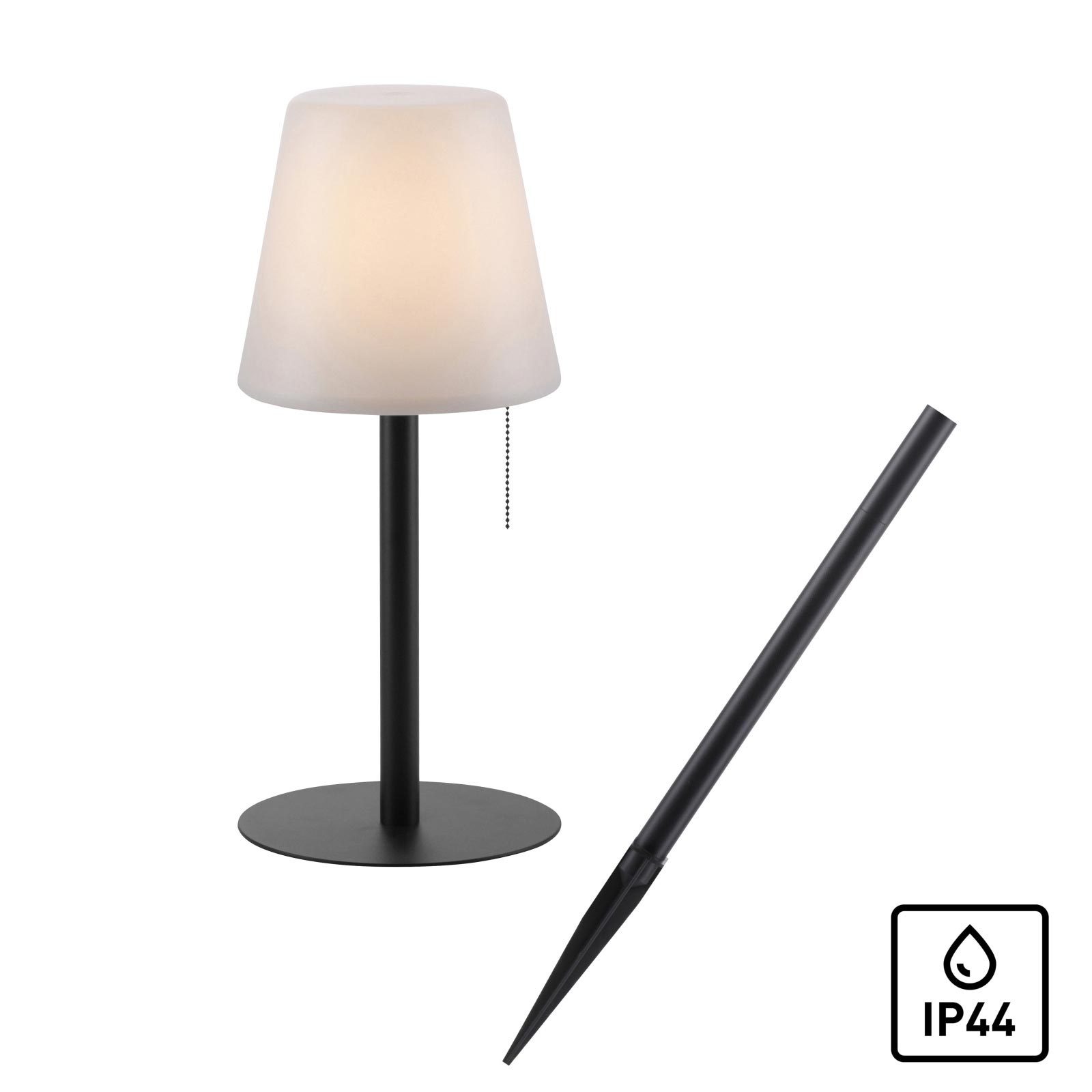 LED-Tischlampe - schwarz - 30 cm hoch