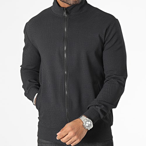 Veste Zippée Gris Anthracite Noir