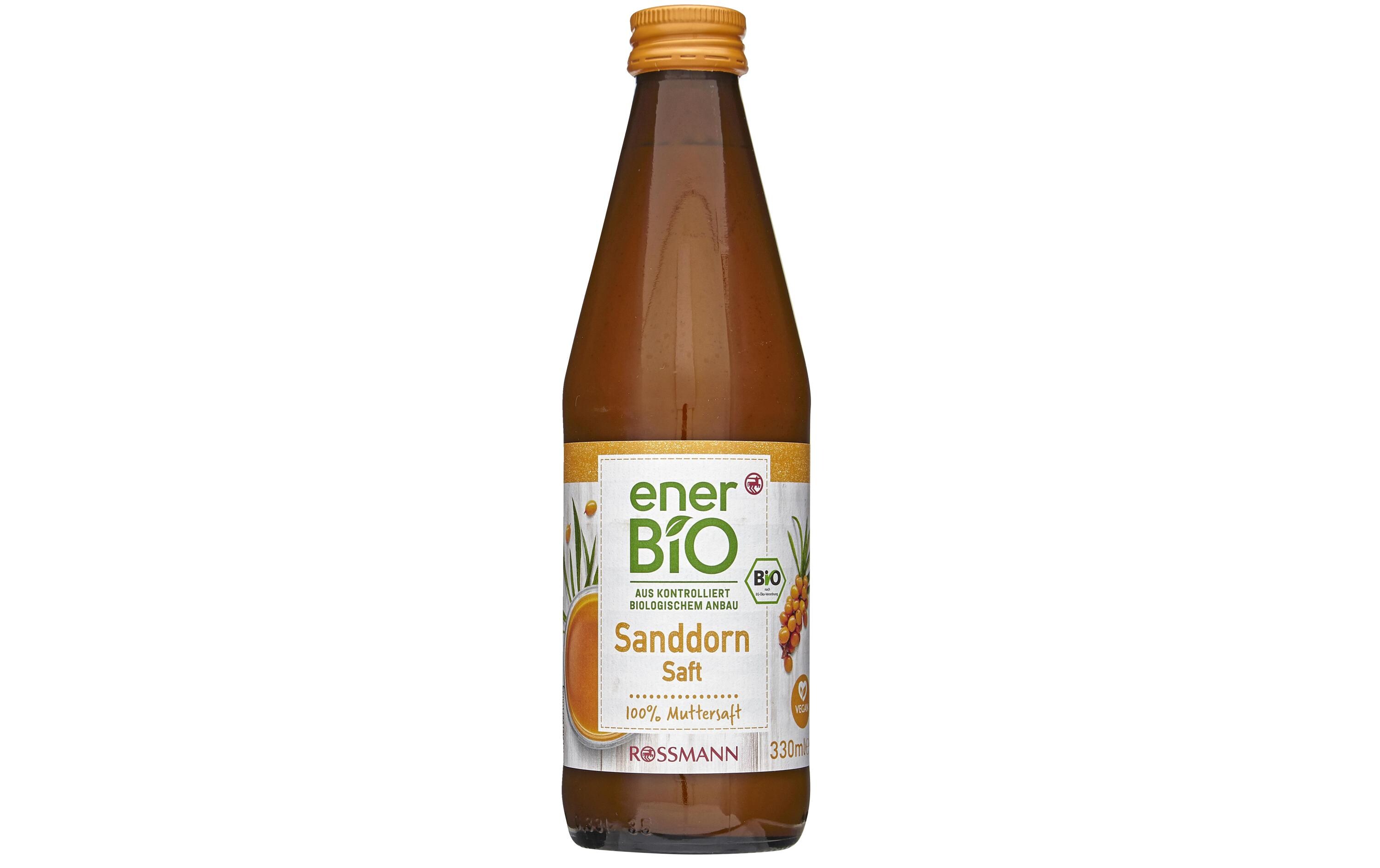 Bio Sanddornsaft 330 mlFruchtig-herber Saft aus Sanddorn