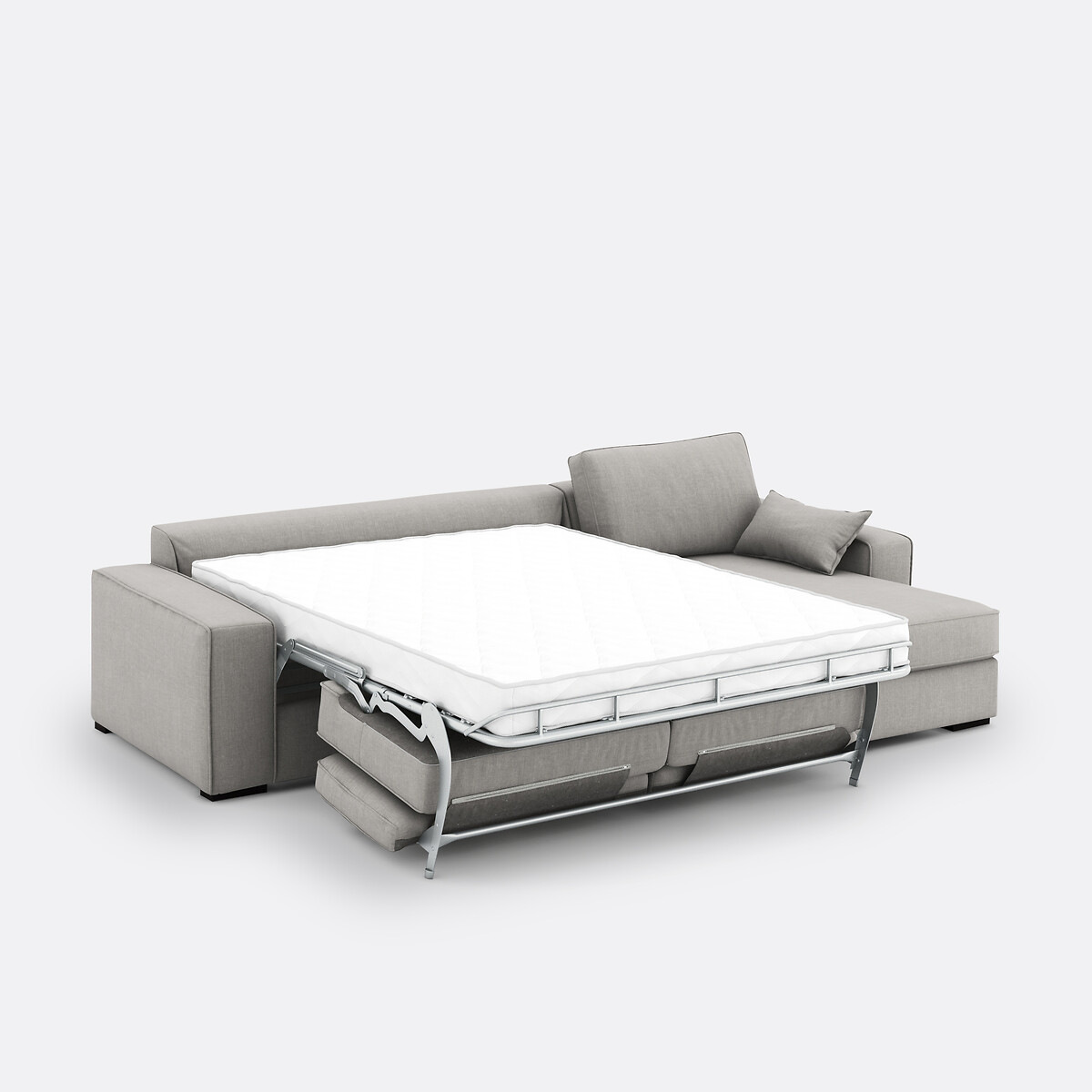 LA REDOUTE INTERIEURS<br>Sofá cama de canto, algodão/linho, Bultex, Cécilia