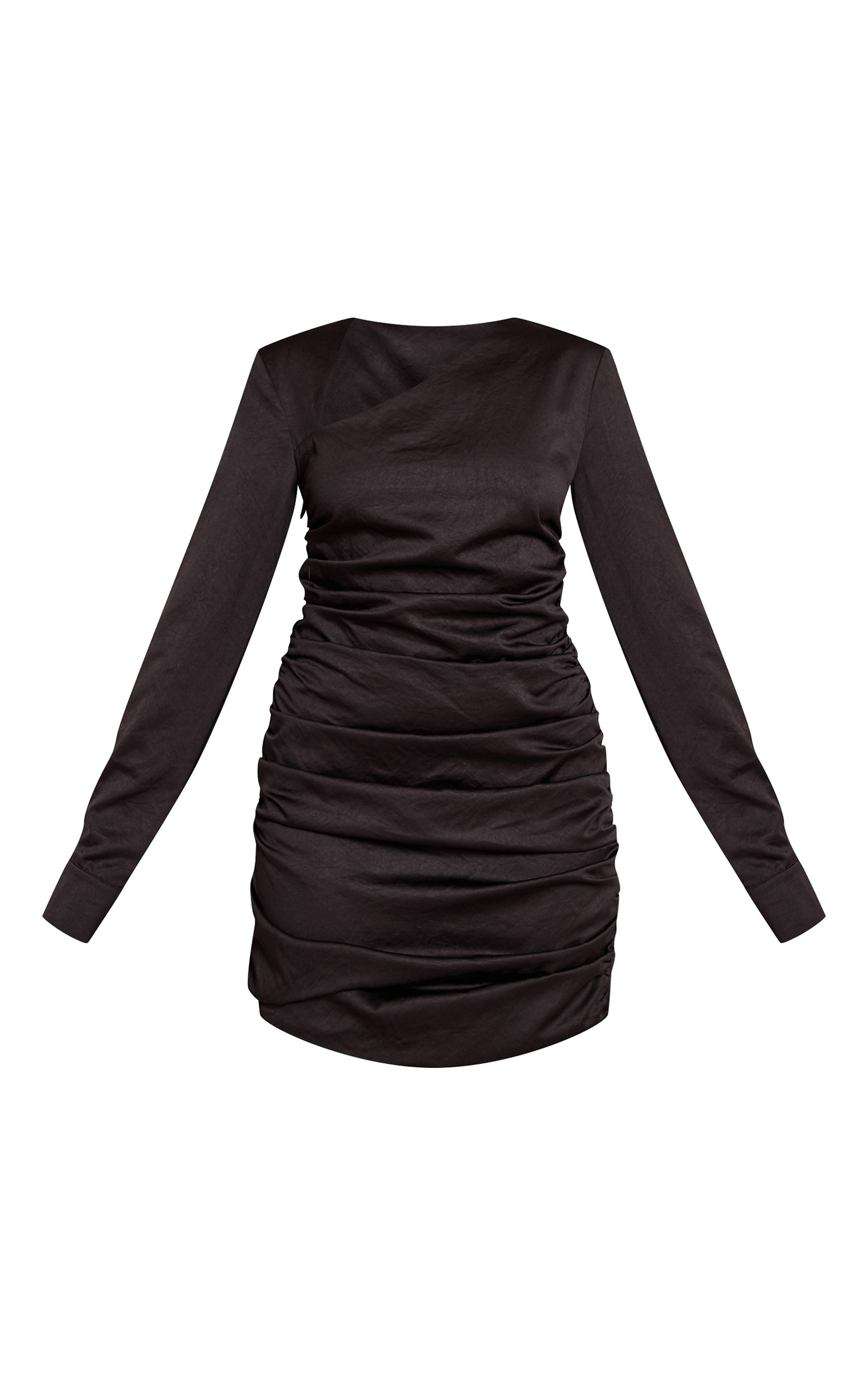 Noir Robe Moulante Texturée