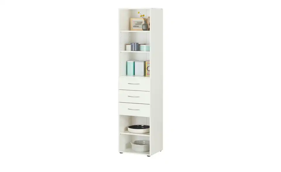 Regal Multischrank-System 45 cm 185 cm Weiß