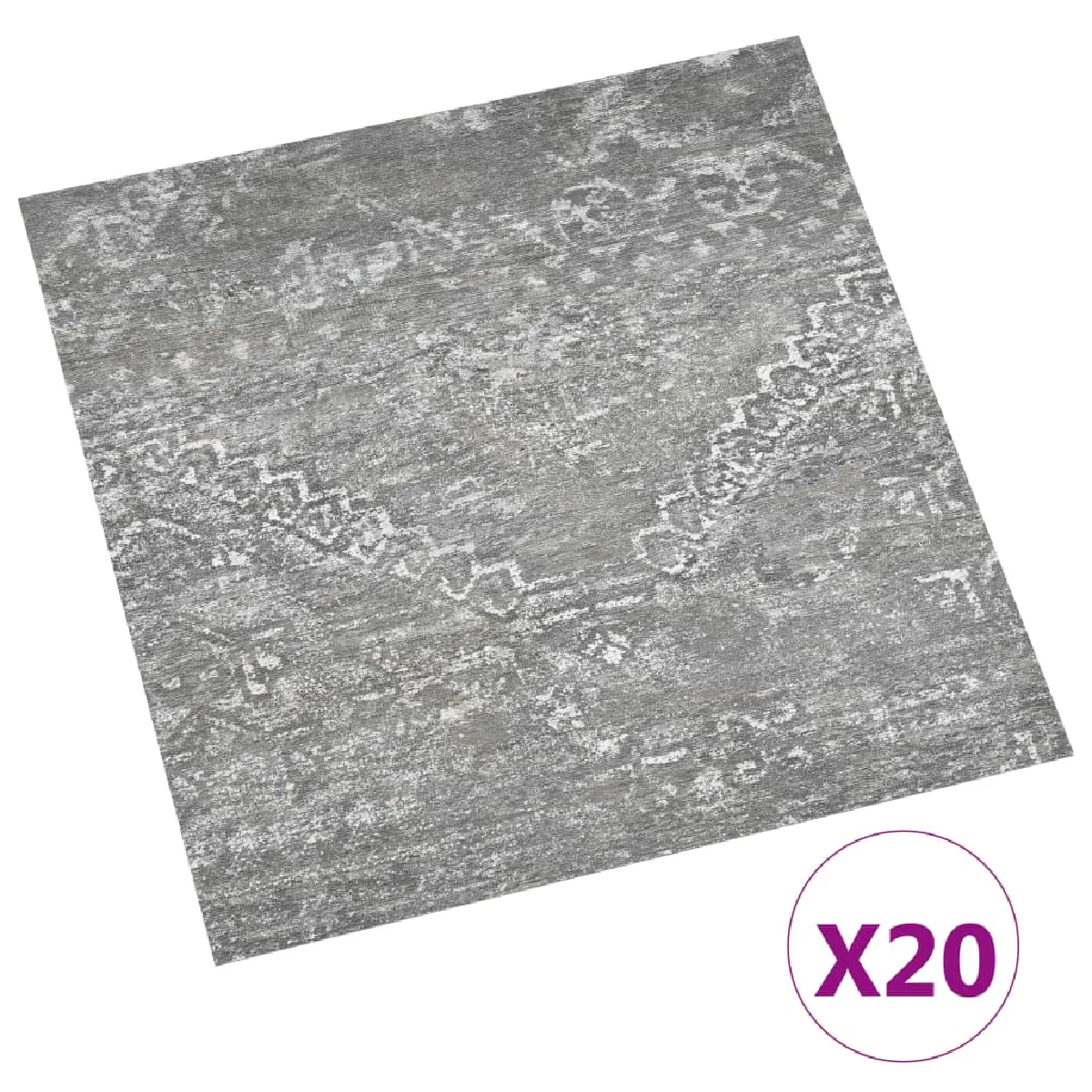 vidaXL Dalles de plancher autoadhésives 20 pcs Gris béton