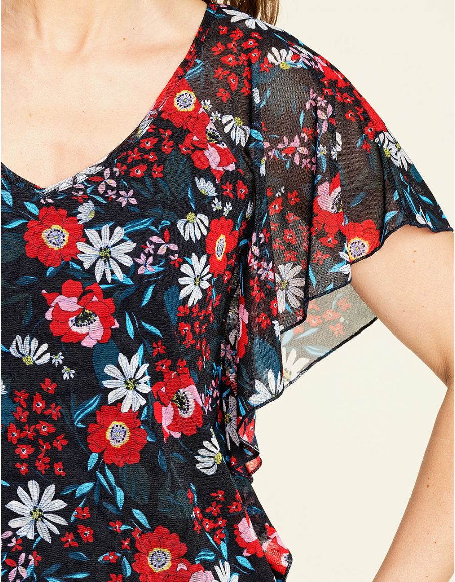 Blouse légère en résille
