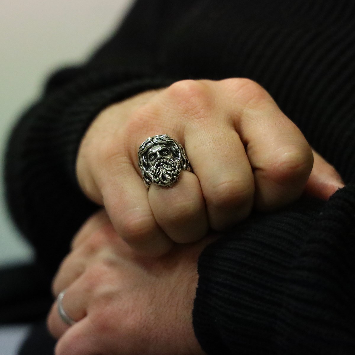 Bague Homme Argent Dieu Mythologie