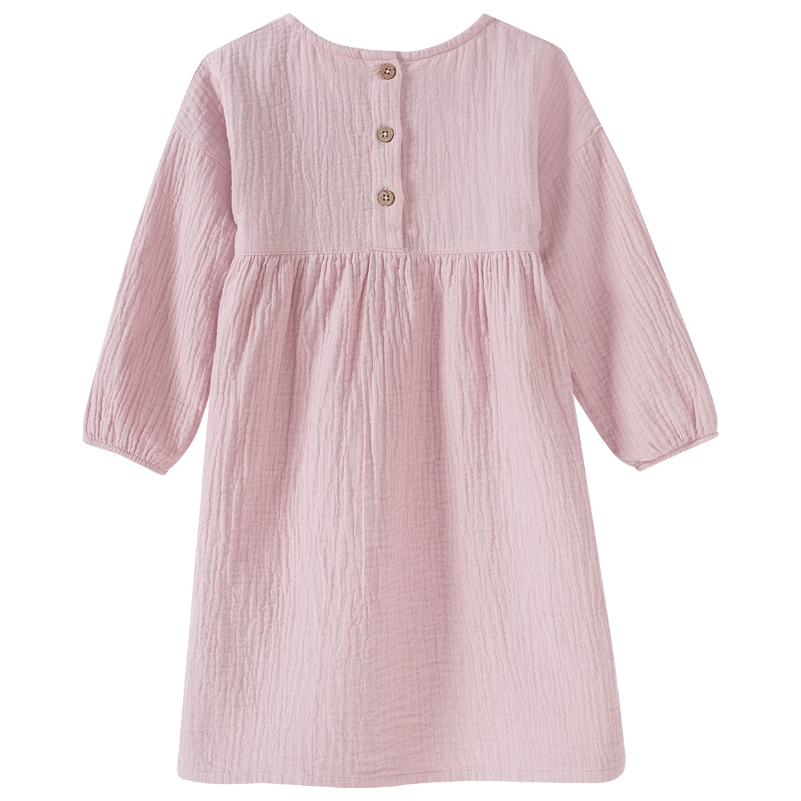 Topolino Pure Collection Mädchen Musselin-Kleid mit Teilungsnaht rosa