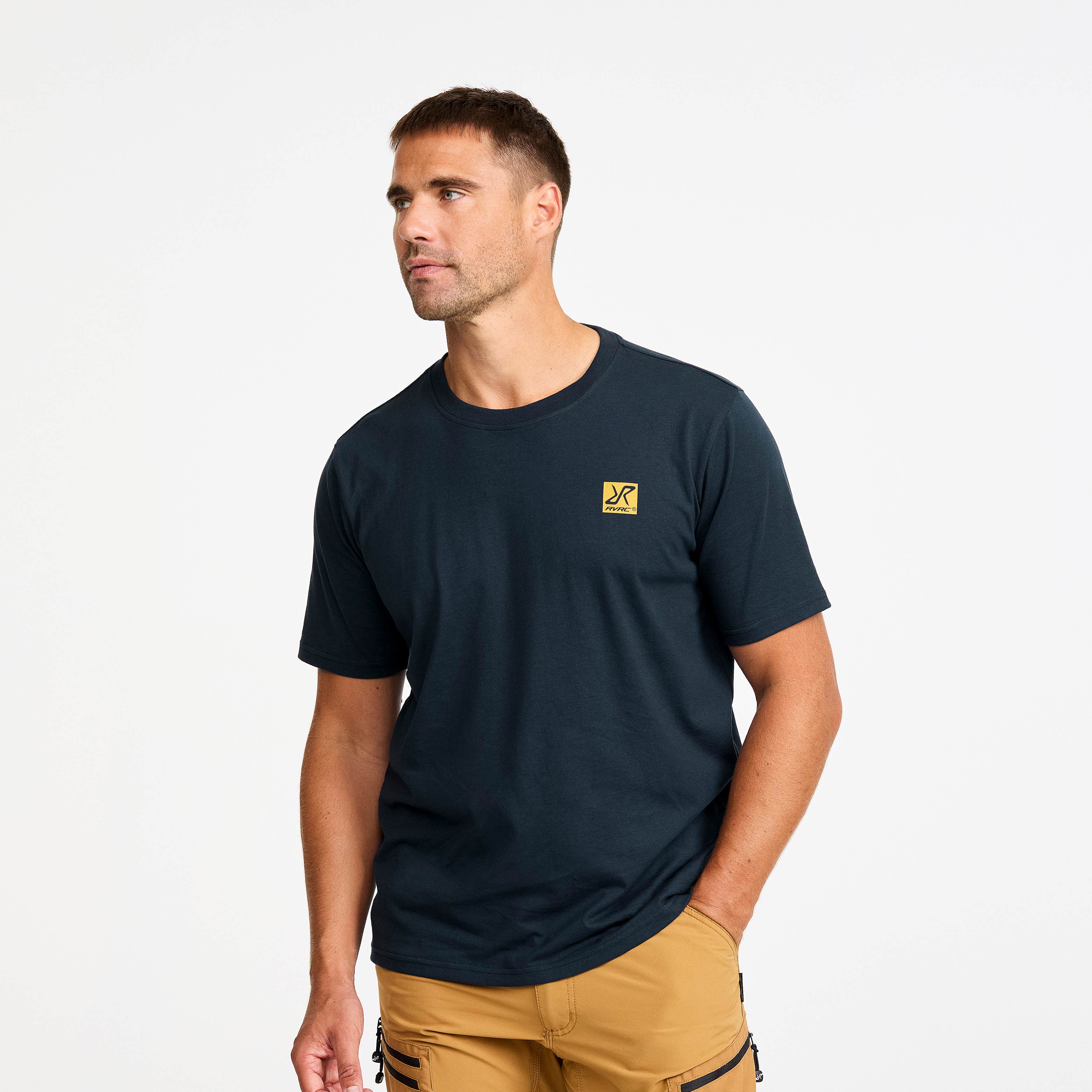 Easy Graphic Nature Lines T-shirt Herre Blueberry