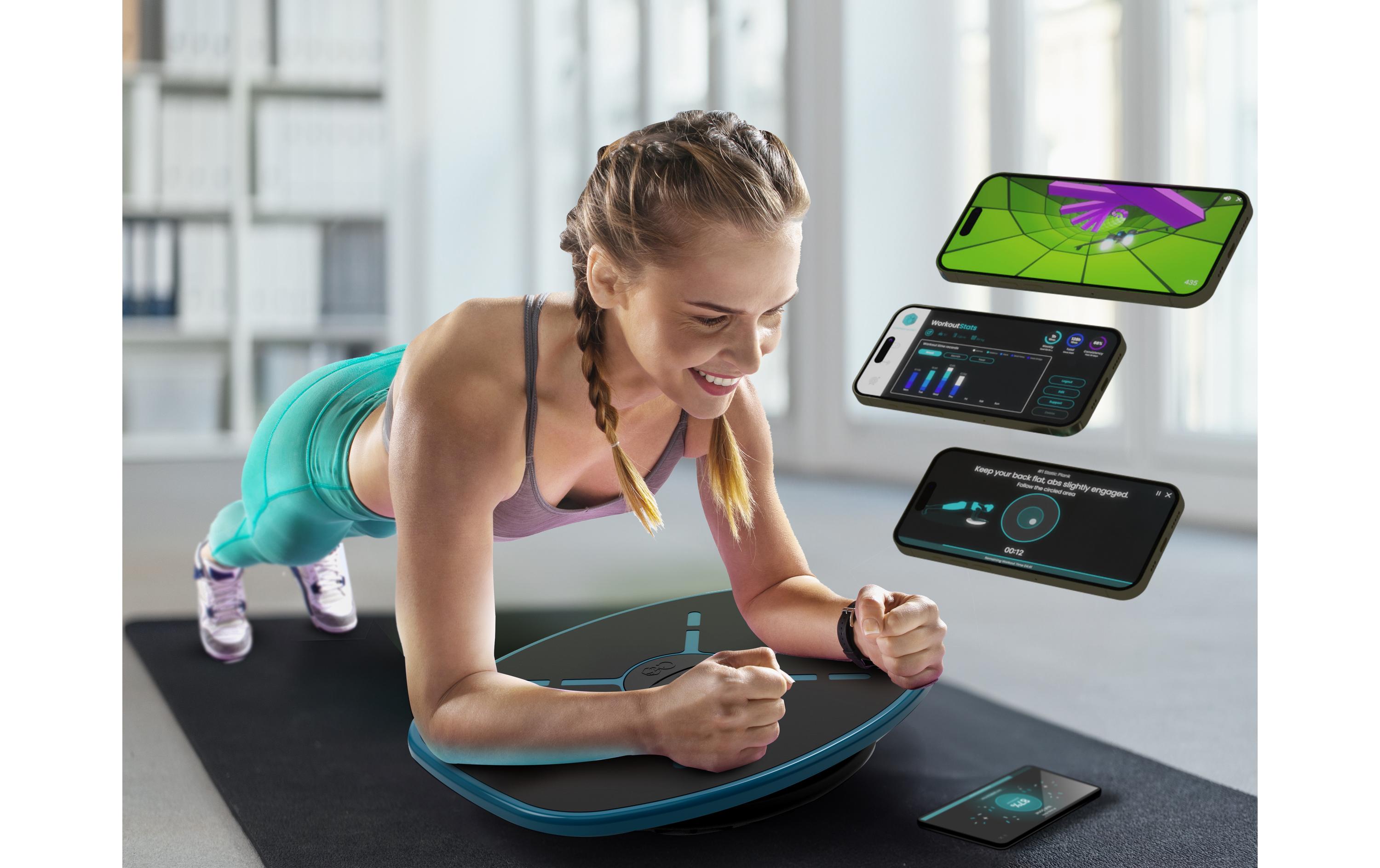GoBalance Sport Balance Board<br>Balance Board mit Trainingsprogrammen und Spielen