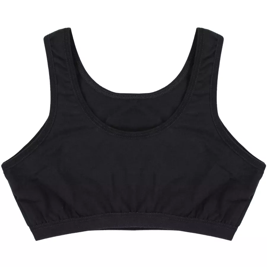 TupTam Mädchen Bustier mit breiten Trägern 5er Pack schwarz