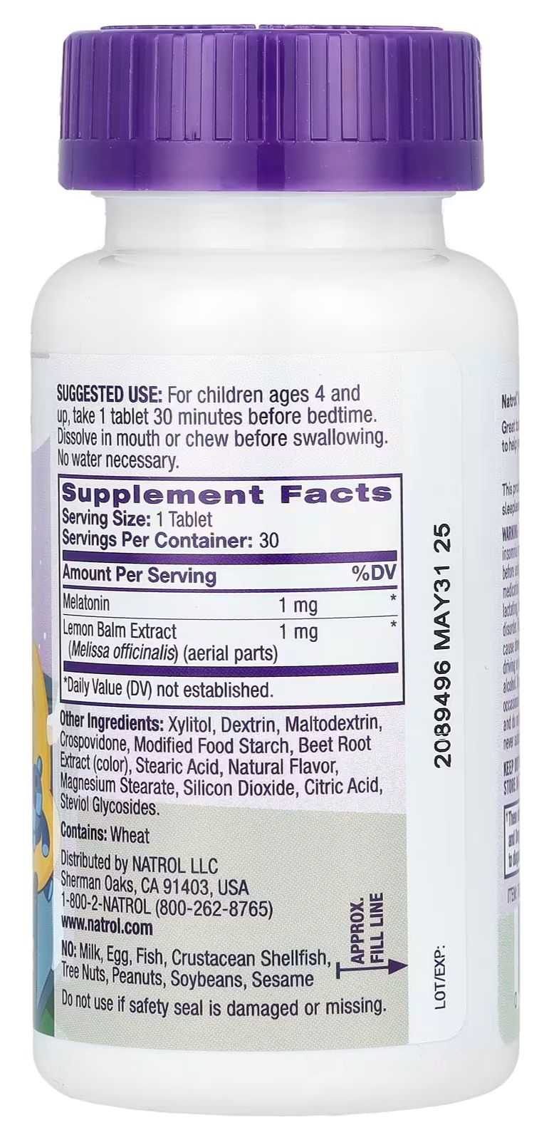 Natrol Kids Melatonina 30 comprimidos